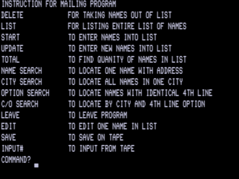 Screen shot